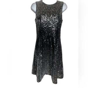 Vince Camuto dress size 4 glittery black & silver cocktail party dress 🖤🖤